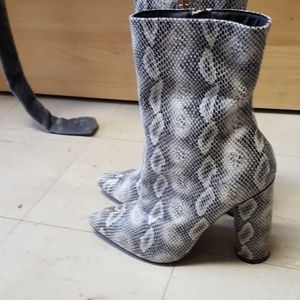 Fashion Nova Snake Skin Booties